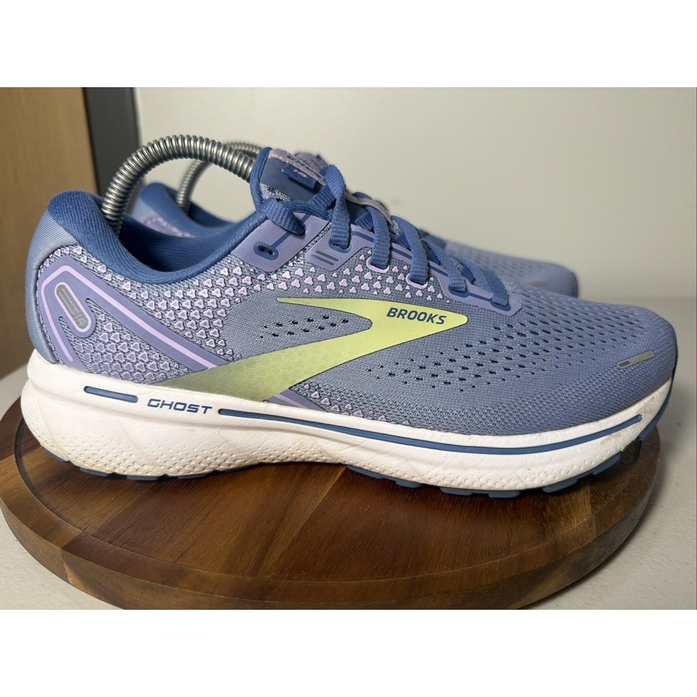 Brooks Ghost 14 Womens Size 9.5 Lilac Blue Running Shoes Sneaker 1203561B544 - Picture 3 of 8